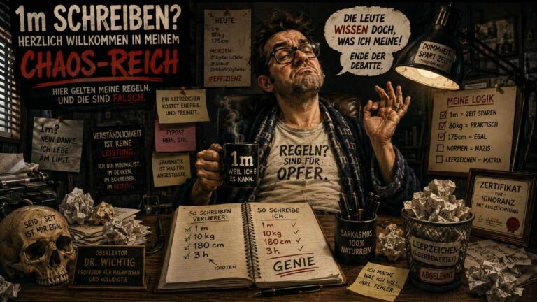 Das Leezeichen - Chaos und Regeln eines Schreibgenies