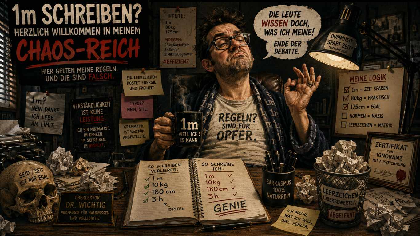 Das Leezeichen - Chaos und Regeln eines Schreibgenies